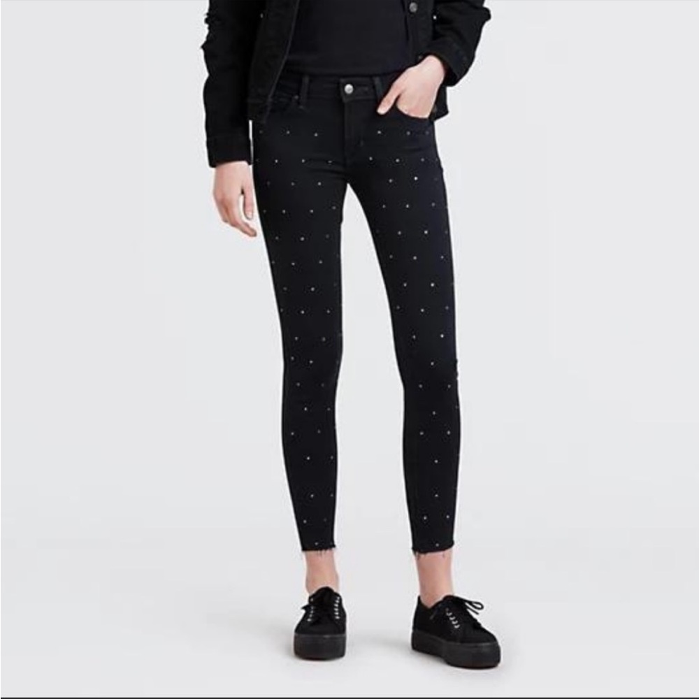 Levi’s 711 SKINNY STUDDED ANKLE WOMEN'S JEANS Size 29